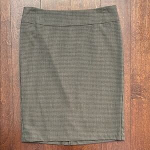 Vintage United Colors Of Benetton Plaid Checkered Pencil Skirt, Size 4